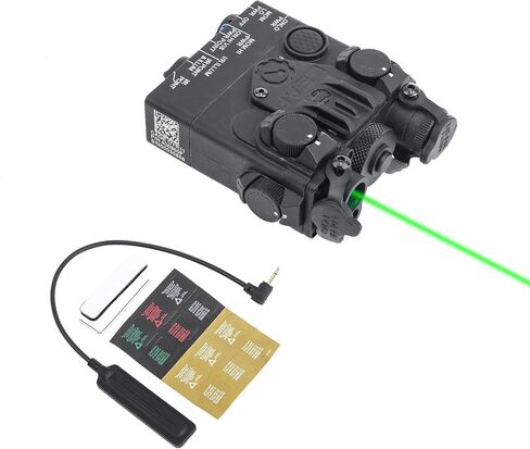رؤية ليزر خضراء تكتيكية من Airsoft، مع مفتاح ضغط عن بعد بمقبس 2.5 مم، مع حامل سريع التحرير QD لسكك Picatinny مقاس 20 مم in Kuwait