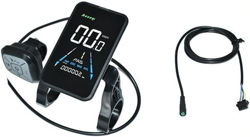 EBike LCD Display Screen Meter YL81F Yolin Electric Bicycle Colorful Screen Speed Control Panel Snow Bike Conversion Kit 36V-72V Fat Tire Bike Accessories in Saudi Arabia