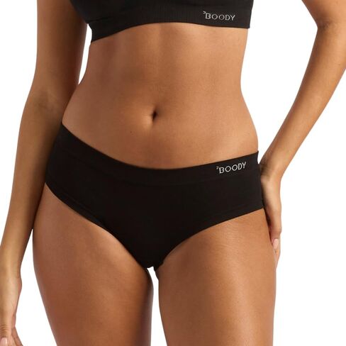 Boody Body EcoWear Women's Brazilian Bikini Brief, Cheeky Low Rise, Soft Breathable Panties, Seamless Stretch, Bamboo Viscose in Kuwait