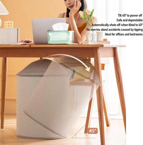 GOWENIC Under Desk Heater, Circular Portable Foot Warmer with 7 Timer Settings 5 Temperature Levels Half Open Full Enclosure Options, for Office Dormitory Use (#1) in Saudi Arabia