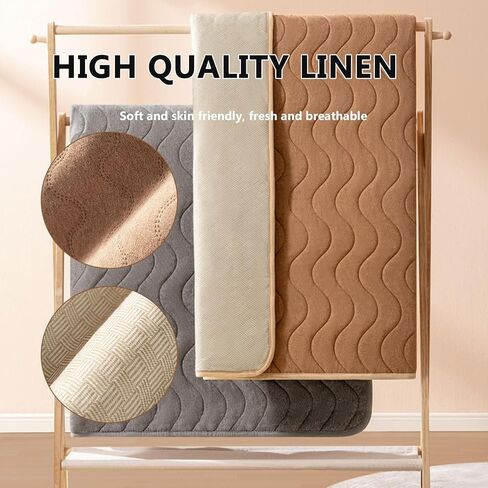 Buhelyc Fast Heating Bed Warmer Plumbing Blanket Display Screen Heating Blanket Temperature Adjustment Silent for Home, Dorm Room(Size:1.8 * 1.5m/5.9'*4.9',Color:Brown) in Saudi Arabia