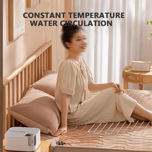 Buhelyc Fast Heating Bed Warmer Plumbing Blanket Display Screen Heating Blanket Temperature Adjustment Silent for Home, Dorm Room(Size:1.8 * 1.5m/5.9'*4.9',Color:Brown) in Saudi Arabia