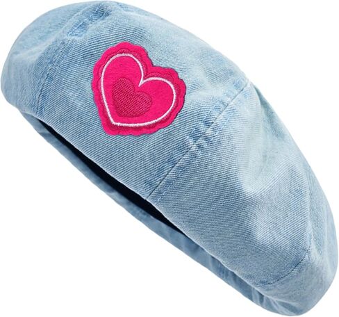 Denim Beret Hat Artist Cap Casual French Hat for Women in Saudi Arabia