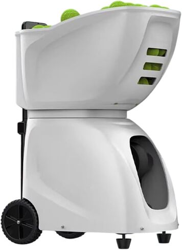 Smart Tennis Ball Machine Pt-Max C,Automatic Portable Tennis Ball Launcher/Thrower,Three Control Modes,Serving Speed 20-140km/h,Holds 145+ Balls,for Tennis Courts and Tennis Enthusiasts(Color:White) in Kuwait