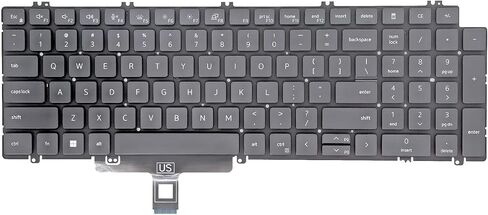 Replacement Keyboard for Dell Latitude 5520 5521 5530 5531 5540,Latitude 15 3540, Precision 3560 3561 3570 3571 3580 3581 7670 7680 7770 7780 Series Laptop US Layout Without Backlit 0N7N16 in Kuwait