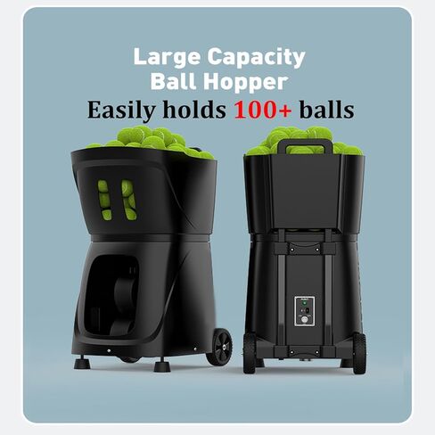 Pt-Smart Pro Tennis Ball Machine,Automatic Portable Tennis Ball Launcher/Thrower,Three Modes Control,Ball Speed 20-120km/h,Serve Frequency 1.8-8 Seconds/Ball,for Tennis Beginners and Enth(Color:White) in Saudi Arabia