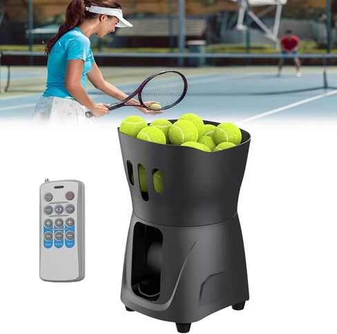 Tennis Ball Machine Pt-Mini-Pro,Automatic Portable Tennis Ball Launcher/Thrower,App Controlled Auto Feed,Adjustable Speed and Angle,Holds Up to 65 Tennis Balls,for Tennis Beginners,Training,and Clubs in Kuwait