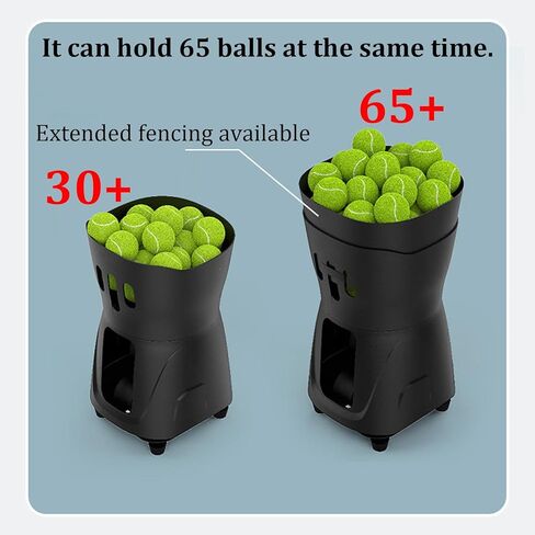 Tennis Ball Machine Pt-Mini-Pro,Automatic Portable Tennis Ball Launcher/Thrower,App Controlled Auto Feed,Adjustable Speed and Angle,Holds Up to 65 Tennis Balls,for Tennis Beginners,Training,and Clubs in Kuwait