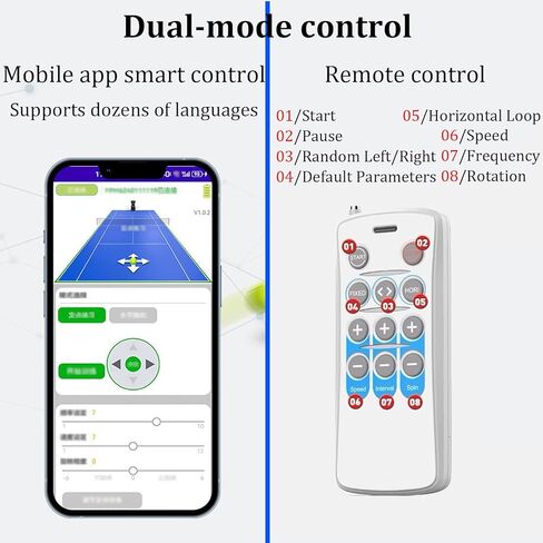 Tennis Ball Machine Pt-Mini-Pro,Automatic Portable Tennis Ball Launcher/Thrower,App Controlled Auto Feed,Adjustable Speed and Angle,Holds Up to 65 Tennis Balls,for Tennis Beginners,Training,and Clubs in Kuwait