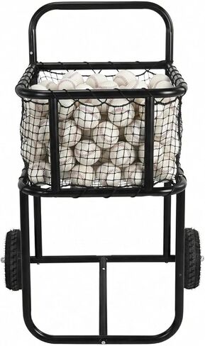 Portable Tennis Ball Hopper with Wheels Tennis Ball Basket Holds Hundreds of Balls Suitable for Softball & Baseball in Saudi Arabia