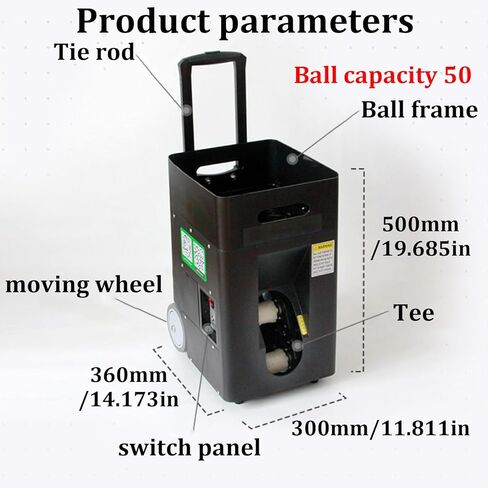 Professional Tennis Ball Machine,Tennis Ball Machine Advanced Smart Programming,Portable Tennis Ball Launching Machine,Ball Speed 10-50km/h,Serve Angle 20-70°,for Tennis Enthusiasts,Athletes in Kuwait