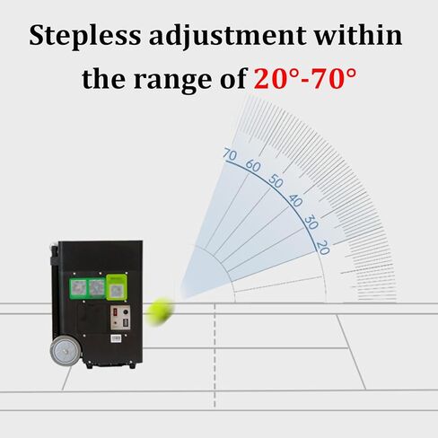 Professional Tennis Ball Machine,Tennis Ball Machine Advanced Smart Programming,Portable Tennis Ball Launching Machine,Ball Speed 10-50km/h,Serve Angle 20-70°,for Tennis Enthusiasts,Athletes in Kuwait