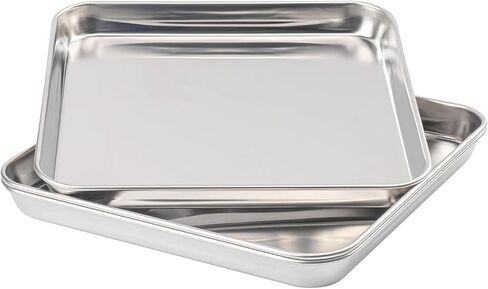 3 Pack Square Stainless Steel Surgical Tray, 9.8 x 9.8 Inch Surgical Trays, Stainless Steel Medical Trays for Lab Instruments Organizer, Lab, Tattoo, Dental in Kuwait