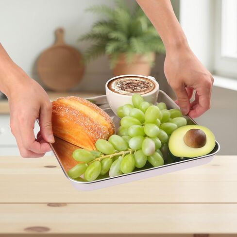 3 Pack Square Stainless Steel Surgical Tray, 9.8 x 9.8 Inch Surgical Trays, Stainless Steel Medical Trays for Lab Instruments Organizer, Lab, Tattoo, Dental in Kuwait