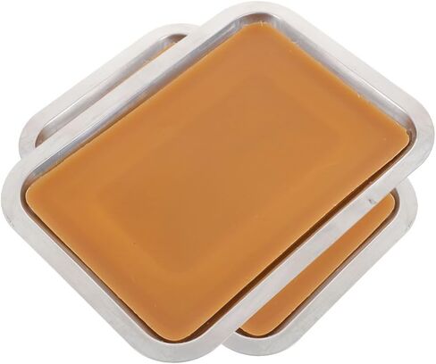 STOBOK 2pcs Metal Dissection Pan with Wax, Lab Equipment for Biology Experiments 10.2" x 7.5" Reusable Thicken Dissection Kit for Laboratory Science Education & Medical Students in Saudi Arabia