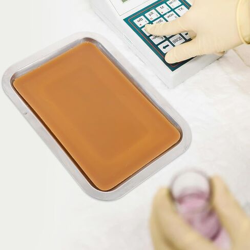 STOBOK 2pcs Metal Dissection Pan with Wax, Lab Equipment for Biology Experiments 10.2" x 7.5" Reusable Thicken Dissection Kit for Laboratory Science Education & Medical Students in Saudi Arabia