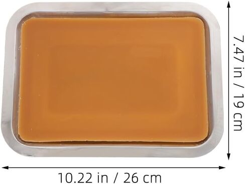 STOBOK 2pcs Metal Dissection Pan with Wax, Lab Equipment for Biology Experiments 10.2" x 7.5" Reusable Thicken Dissection Kit for Laboratory Science Education & Medical Students in Saudi Arabia