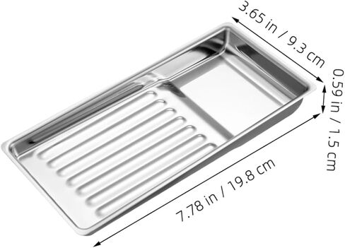 Stainless Steel Lab Tray for Beauty Salon Manicure Tools Small Instrument Organizer Tray for Tattoo Supplies and Medical Instruments in Saudi Arabia