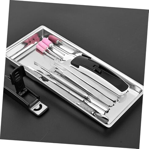 Stainless Steel Lab Tray for Beauty Salon Manicure Tools Small Instrument Organizer Tray for Tattoo Supplies and Medical Instruments in Saudi Arabia
