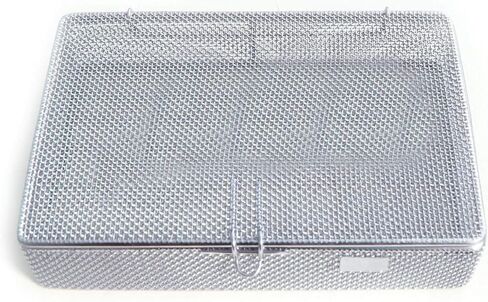 Micro Mesh Tray with Lid, Stainless Steel, 220 mm x 150 mm x 30mm in Saudi Arabia