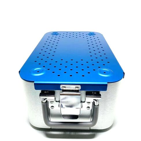 294mm*173mm*105mm Ophthalmic ENT Instruments Disinfection Sterilization Tray case orthopadic Veterinary Instruments Aluminium Alloy Sterilization Tray Disinfection Tray Basket Box with Silicone mat in Kuwait