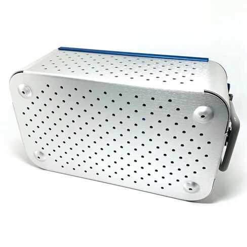 294mm*173mm*105mm Ophthalmic ENT Instruments Disinfection Sterilization Tray case orthopadic Veterinary Instruments Aluminium Alloy Sterilization Tray Disinfection Tray Basket Box with Silicone mat in Kuwait