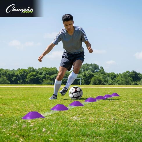 Champion Sports Set of 25 Purple Cones with Mesh Bag in Saudi Arabia