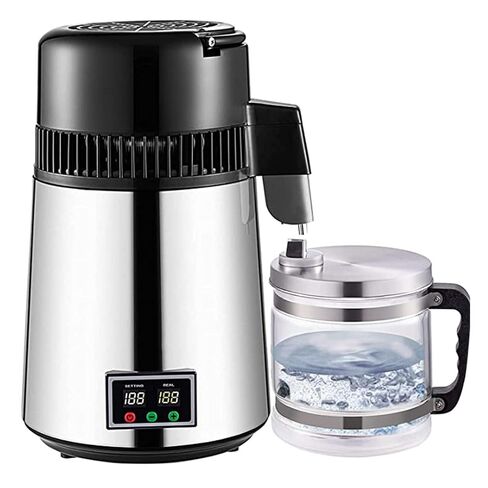 304 Stainless Steel Water Distiller Machine for Home & Office, Digital Display Purifier with Smart Switch, Countertop Distilled Water Maker, Efficient Water Filter System in Kuwait