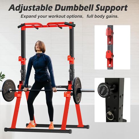 Foldable Power Tower Pull Up Bar Station, Multi-function Stable Pull Up Dip Station for Home Gym Strength Training Equipment in Saudi Arabia