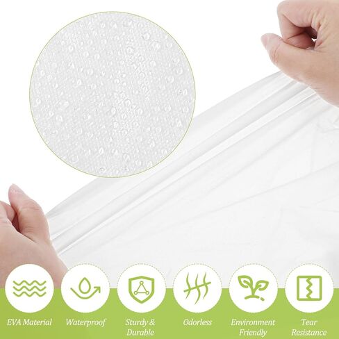 15 قطعة من معطف واق من المطر EVA للبالغين، معطف شفاف قابل لإعادة الاستخدام، جاكيت مطر مقاوم للماء للجنسين مع رباط مع غطاء رأس ورباط ملابس مطر قابلة للتنفس للنساء والرجال in Kuwait