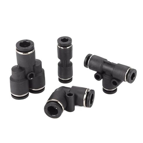 Pneumatic Quick Connector PU PV PE PY Hose 3mm 4mm 5mm 6mm T-Shaped Quick Connector Y-Shaped Quick Connector(PE-3) in Kuwait