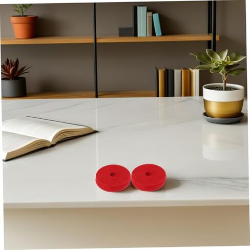 Yardwe 12pcs Cymbal Felt Washers Anti-vibration Drum Dampener Pads for Standard Cymbals Red Felt Protectors Secure Fit Compatibility in Saudi Arabia