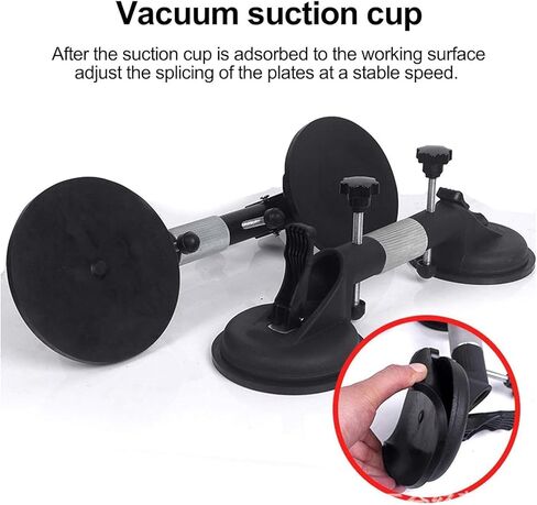 Countertop Alignment Clamps, Adjustable Seamless Seam Setter with Vacuum Suction Cups, Laminate Floor Vacuum Suction Cups Tools for Granite, Marble, Stone, Slab, and Glass, Home DIY Use in Kuwait