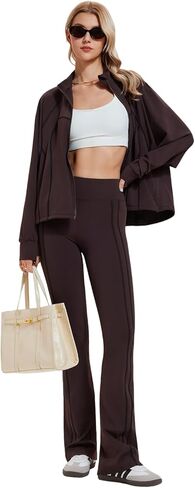 Women's Two Piece Tracksuit Zip Up Sweatshirt Long Sleeve Long Pants Outfits Jogger Sweatsuit Sets in Kuwait