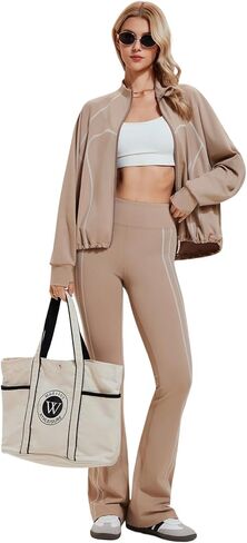 Women's Two Piece Tracksuit Zip Up Sweatshirt Long Sleeve Long Pants Outfits Jogger Sweatsuit Sets in Saudi Arabia