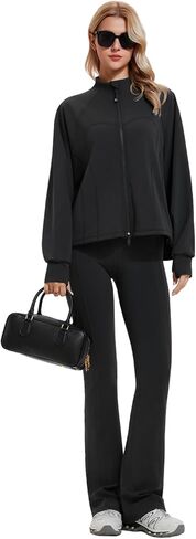 Women's Two Piece Tracksuit Zip Up Sweatshirt Long Sleeve Long Pants Outfits Jogger Sweatsuit Sets in Saudi Arabia