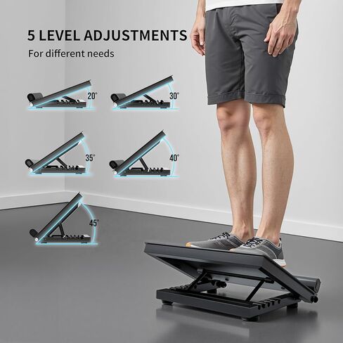 PROIRON Steel Slant Board for Calf Stretching，Calf Stretcher Slant Board for Squats 5 Adjustable Incline Angles，Incline Board 660lbs Weight Capacity for Ankle Stretching Training Home Gym in Kuwait