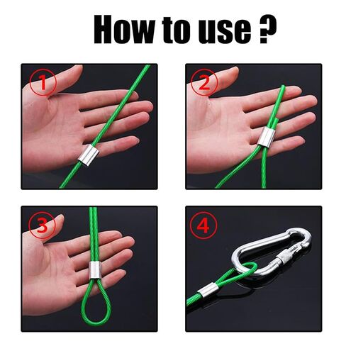 250 قطعة من الصنوبر والكتان، أكمام مجعدة من الألومنيوم مقاس 1/16 بوصة، حلقات أكمام مجعدة بحبل سلكي، أكمام مجعدة بأسطوانة مزدوجة للكابلات وحبل الأسلاك in Kuwait