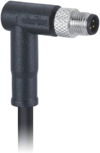 M5 Connector A-Code 3Pin Male Elbow Precast with Wire Waterproof Aviation 1M in Kuwait