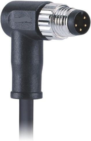 موصل M8 A-Code 4Pin ذكر الكوع مسبق الصب مقاوم للماء ومقاوم للاهتزاز ومقاوم للزيت ومقاوم للبرد ومقاوم لدرجات الحرارة العالية والطيران in Kuwait