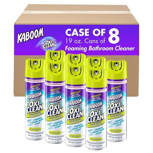Arm & Hammer 57037-35270 Kaboom Foam-Tastic with OxiClean Fresh Scent, 19 oz (Pack of 8) in Kuwait