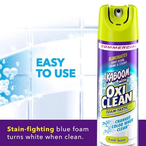 Arm & Hammer 57037-35270 Kaboom Foam-Tastic with OxiClean Fresh Scent, 19 oz (Pack of 8) in Kuwait