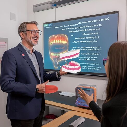 Ultrassist Mouth Model with Soft Silicone Tongue for Speech and Language Therapy, Oral Care Model for Teaching Kids to Brush Teeth, Metal Hinge in Saudi Arabia