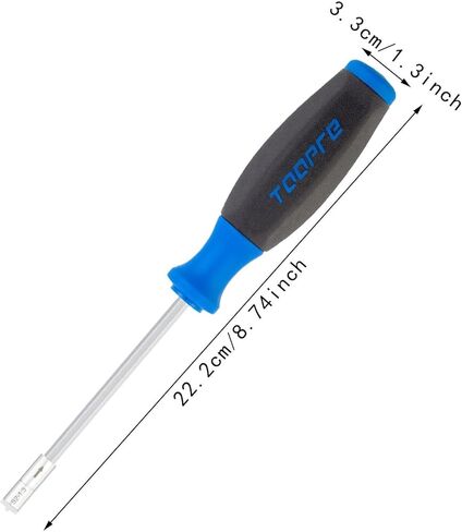 Bicycle Spoke Tool with Internal Nipple Wrench and Five Sleeves for Manual Repairs in Kuwait