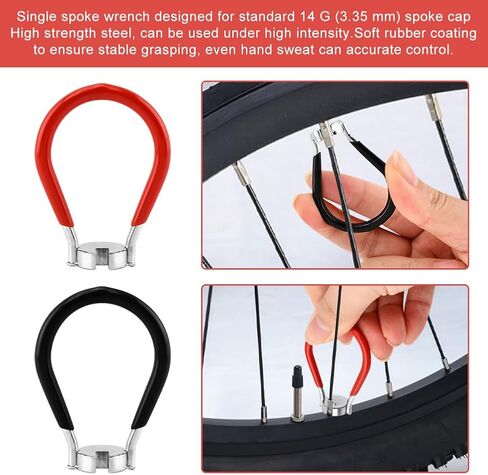 8 Pieces Bike Spoke Wrenches, Bicycle Spoke Wrench Tools, Bicycle Rim Truing Tool Set, Bike Rim Correct Kit, Bikes Repair Tool Kit in Kuwait