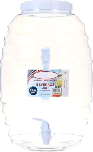 5 Gallon Vitrolero White Beverage Dispenser in Saudi Arabia