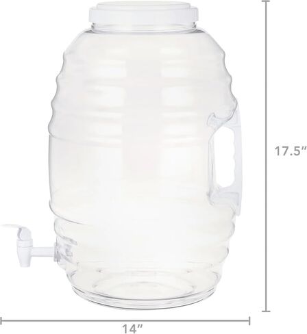 5 Gallon Vitrolero White Beverage Dispenser in Saudi Arabia
