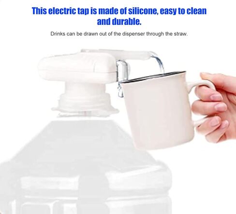 Milk Dispenser, 2PCS Automatic Drink Dispenser Electric Push Tap Portable Fridge Milk Gallon Pump for Beverage Beer in Saudi Arabia
