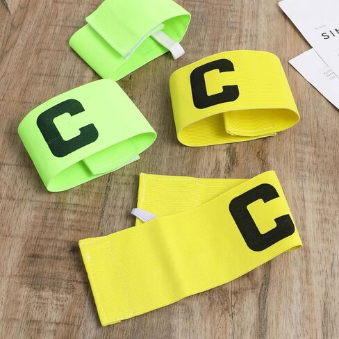 4Pcs Captain Armbands, Soccer Captain Arm Band for Kids, Adjustable Captains Armband, Nylon Elastic Captains Arm Badge for Adult, Team, Training in Saudi Arabia
