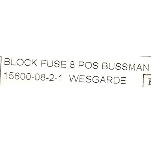 Cooper Bussmann 15600-08-21 ATC Fuse Panel, Long Base, 8 Positions in Saudi Arabia